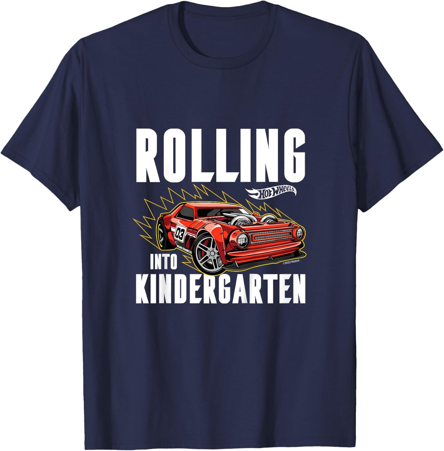 Kids Hot Wheels - Off to Nursery T-Shirt - T-Shirt | Navy