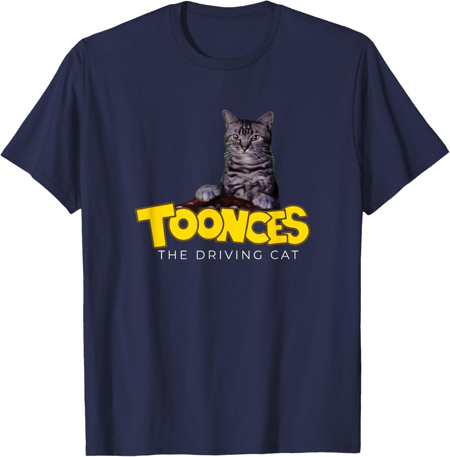 Toonces The Driving Cat T-Shirt - T-Shirt | Navy