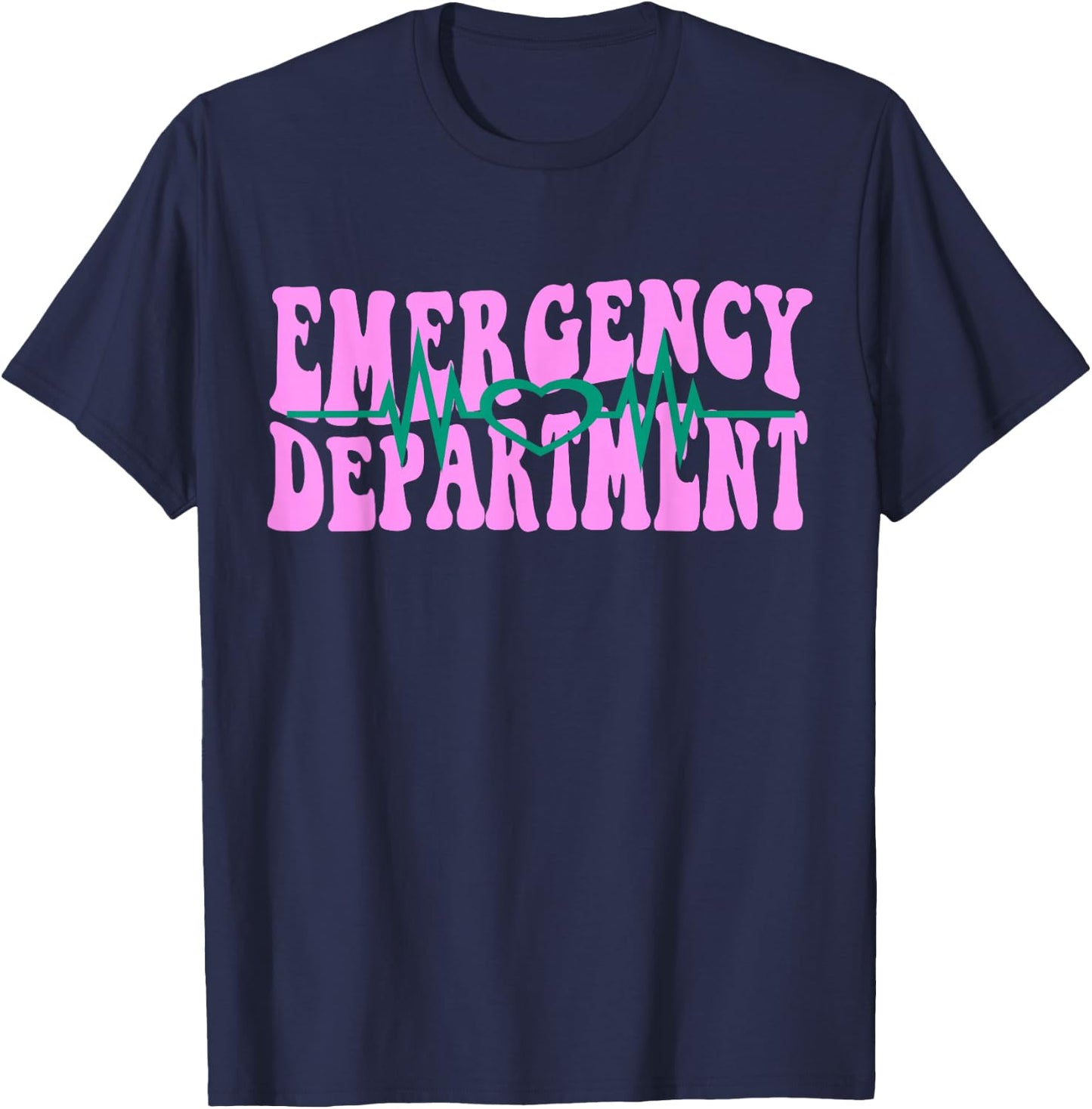Certified Emergency Room Nurse School Technician ER Doctor T-Shirt - T-Shirt | Navy