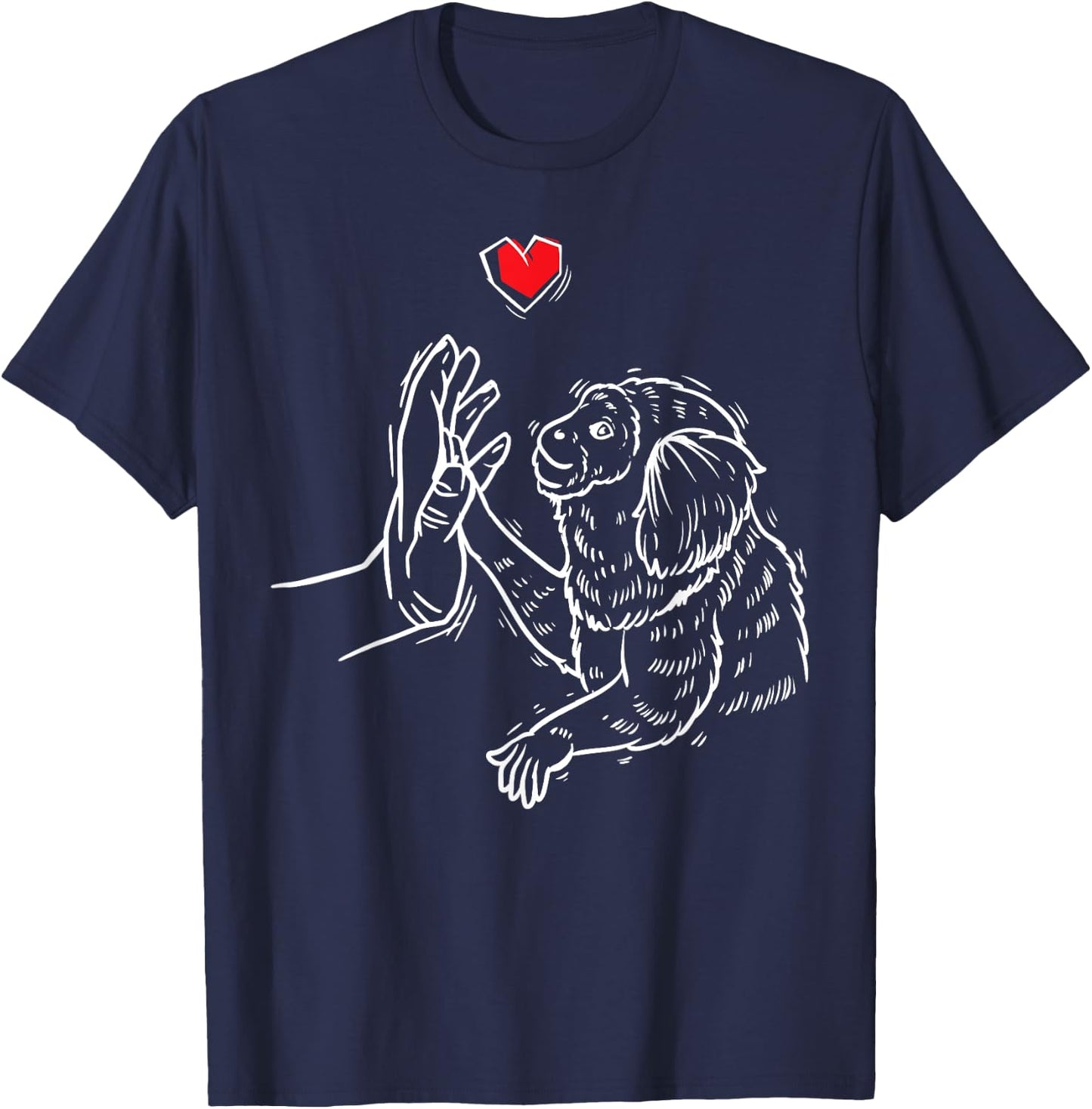 Marmoset Monkey With Hand T-Shirt - T-Shirt | Navy