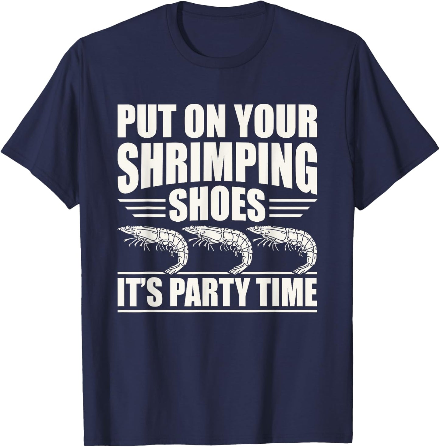Shrimp Seafood Shellfish T-Shirt - T-Shirt | Navy