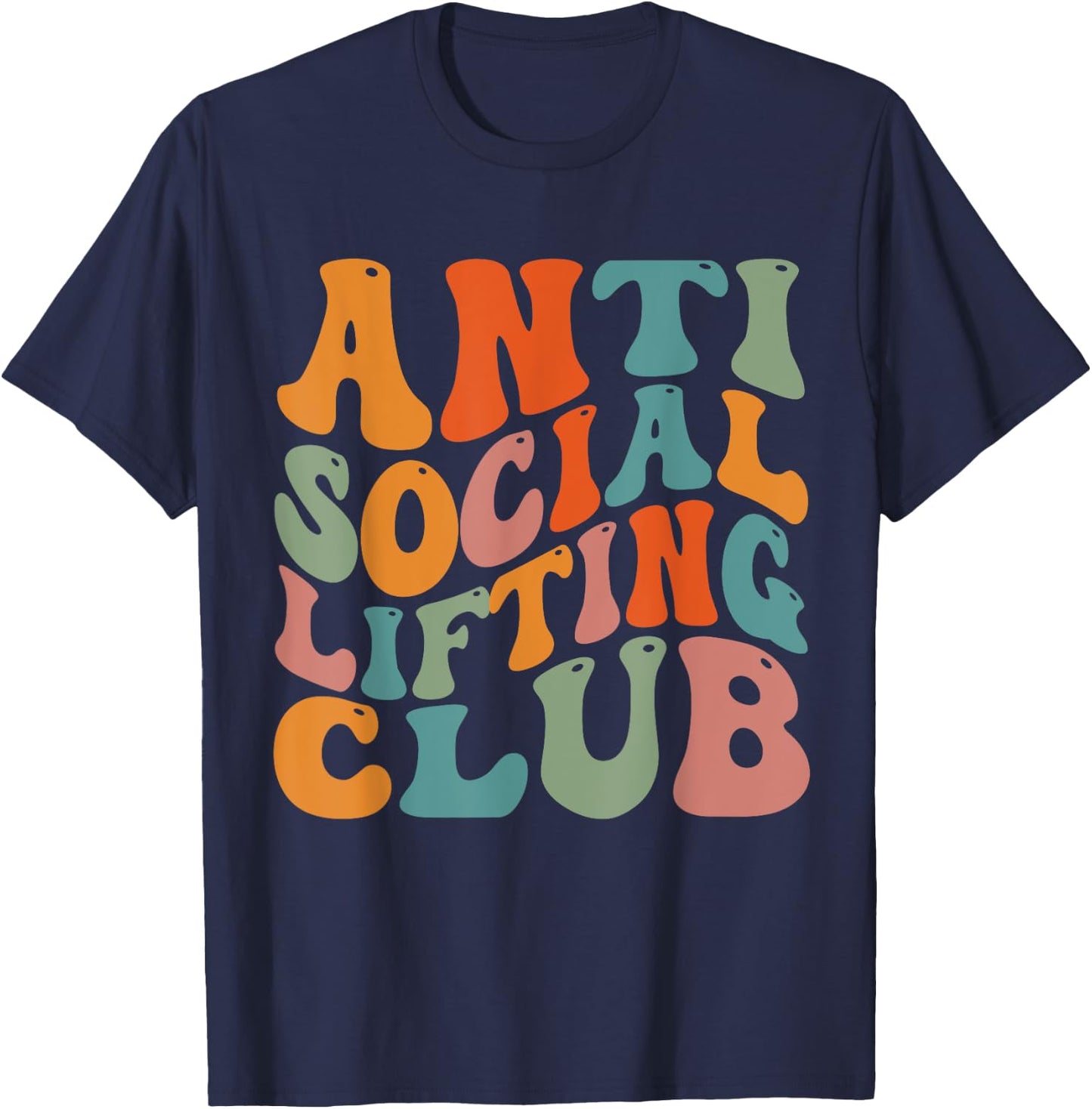 Anti Social Lifting Club T-Shirt - T-Shirt | Navy