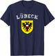 Coat of arms of the city of Lübeck T-Shirt - T-Shirt | Navy