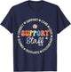 Support Staff Appreciation Week Back to School T-Shirt - T-Shirt | Navy