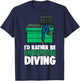 I'd Rather Be Dumpster Diving Men Valentines Day Love Hearts T-Shirt - T-Shirt | Navy