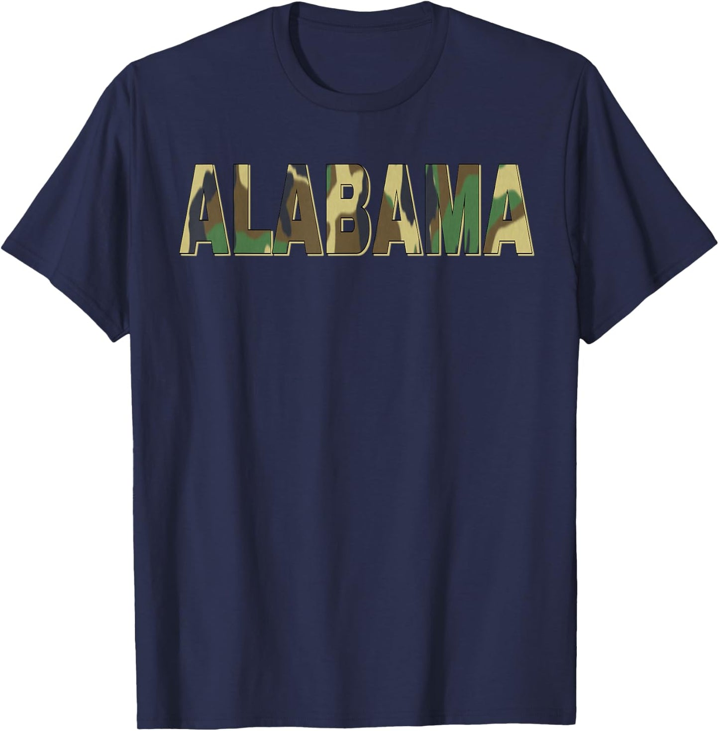 Alabama Camouflage Men Women & Kids Camo Alabama T-Shirt - T-Shirt | Navy