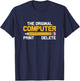 The Original Computer Humor Graphic Print-Delete Pencil T-Shirt - T-Shirt | Navy