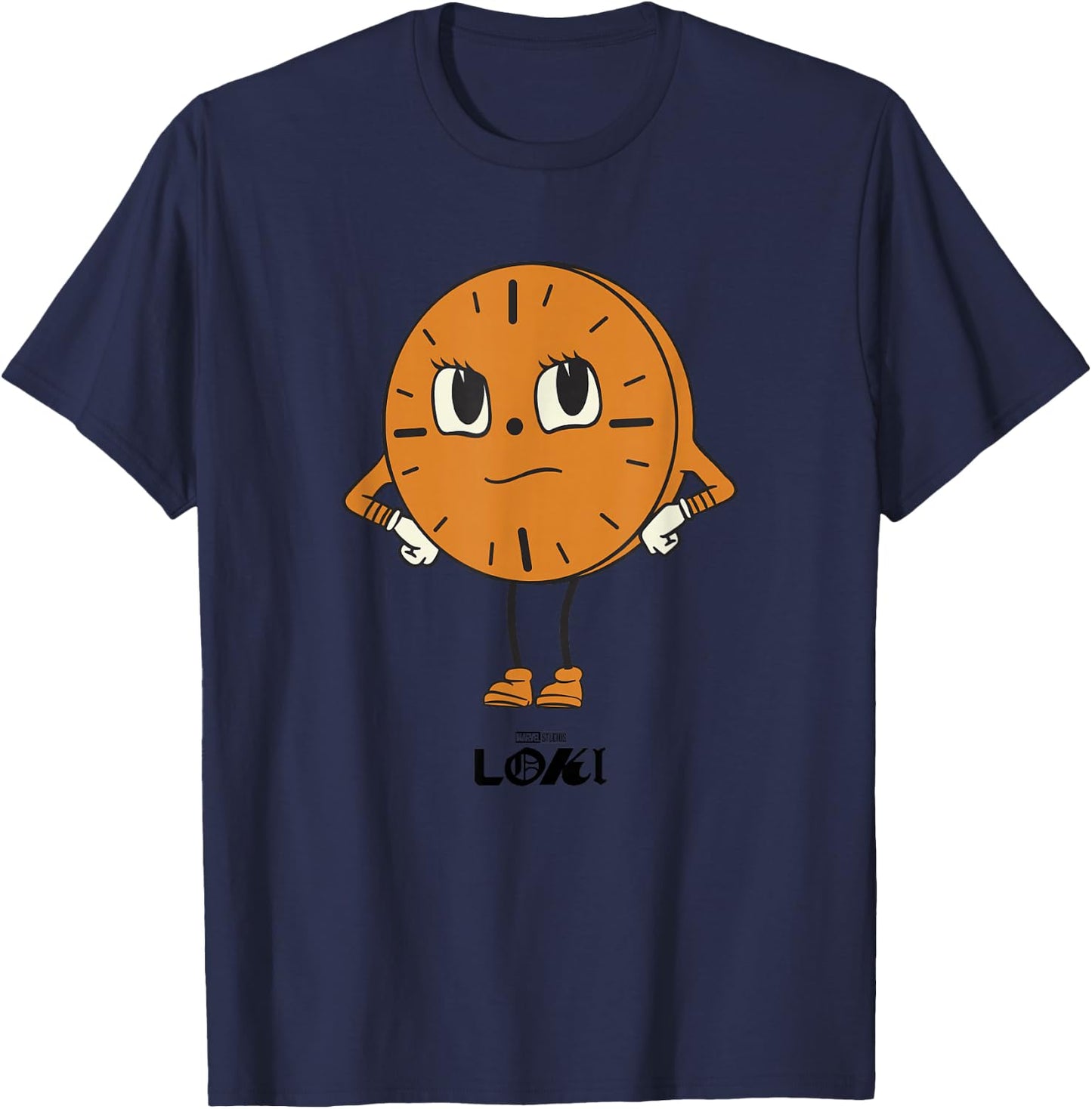 Marvel Loki Miss Minutes TVA Angry Big Face T-Shirt - T-Shirt | Navy