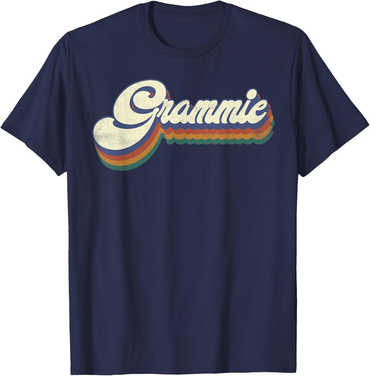 Grammie Gifts For Grandma Retro Vintage Mother's Day Grammie T-Shirt - T-Shirt | Navy