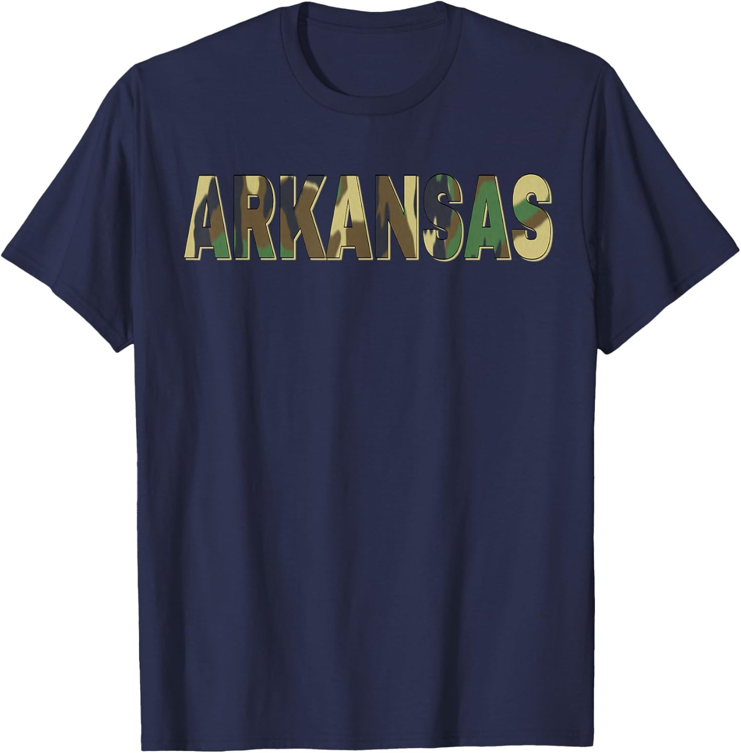 Arkansas Camouflage Men Women & Kids Camo Arkansas T-Shirt - T-Shirt | Navy