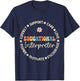 Educational Interpreter Appreciation Week Back to School T-Shirt - T-Shirt | Navy