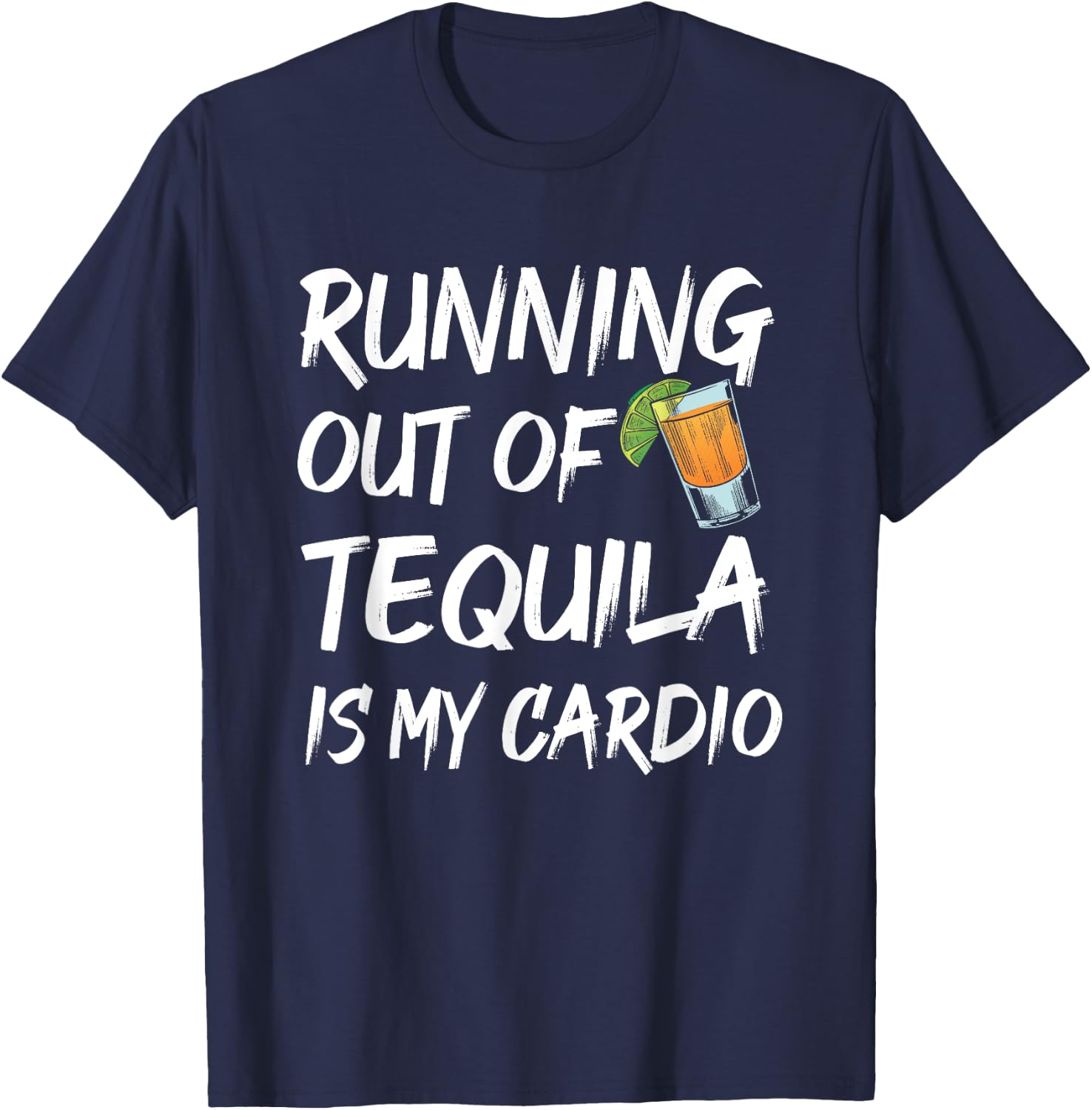 Mis Amigos Funny Salt Lime & Tacos Tequila T-Shirt - T-Shirt | Navy