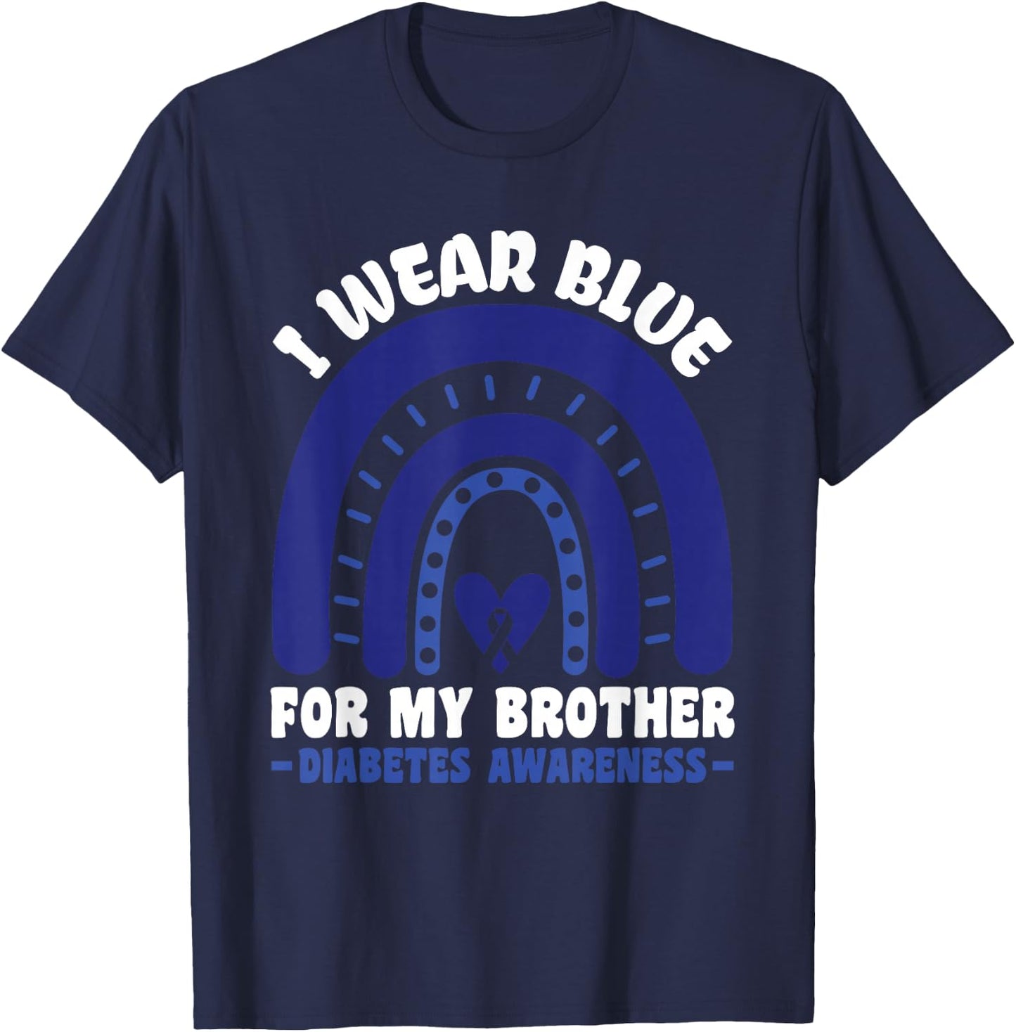T1D Diabetes Awareness - Diabetic Type 1 Diabetes T-Shirt - T-Shirt | Navy