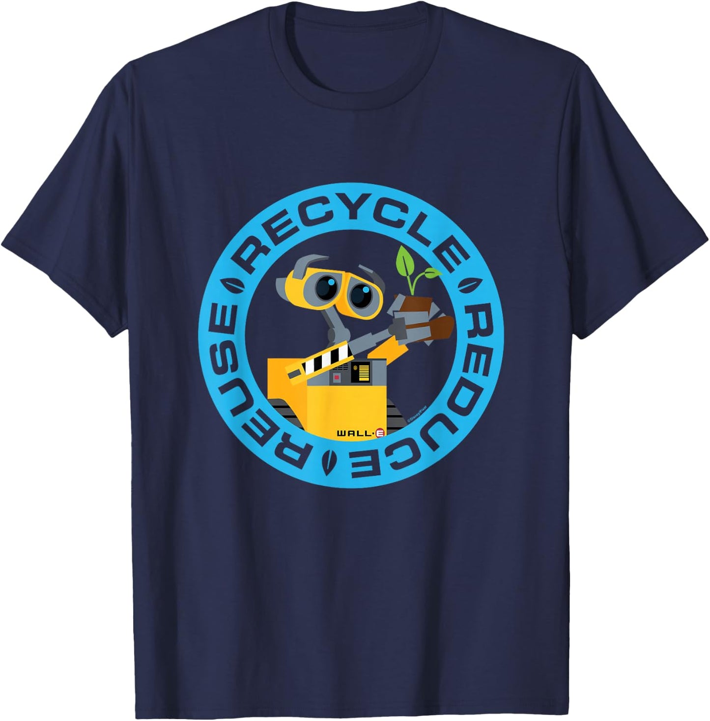 Wall-E - Recycle Reduce Reuse T-Shirt - T-Shirt | Navy