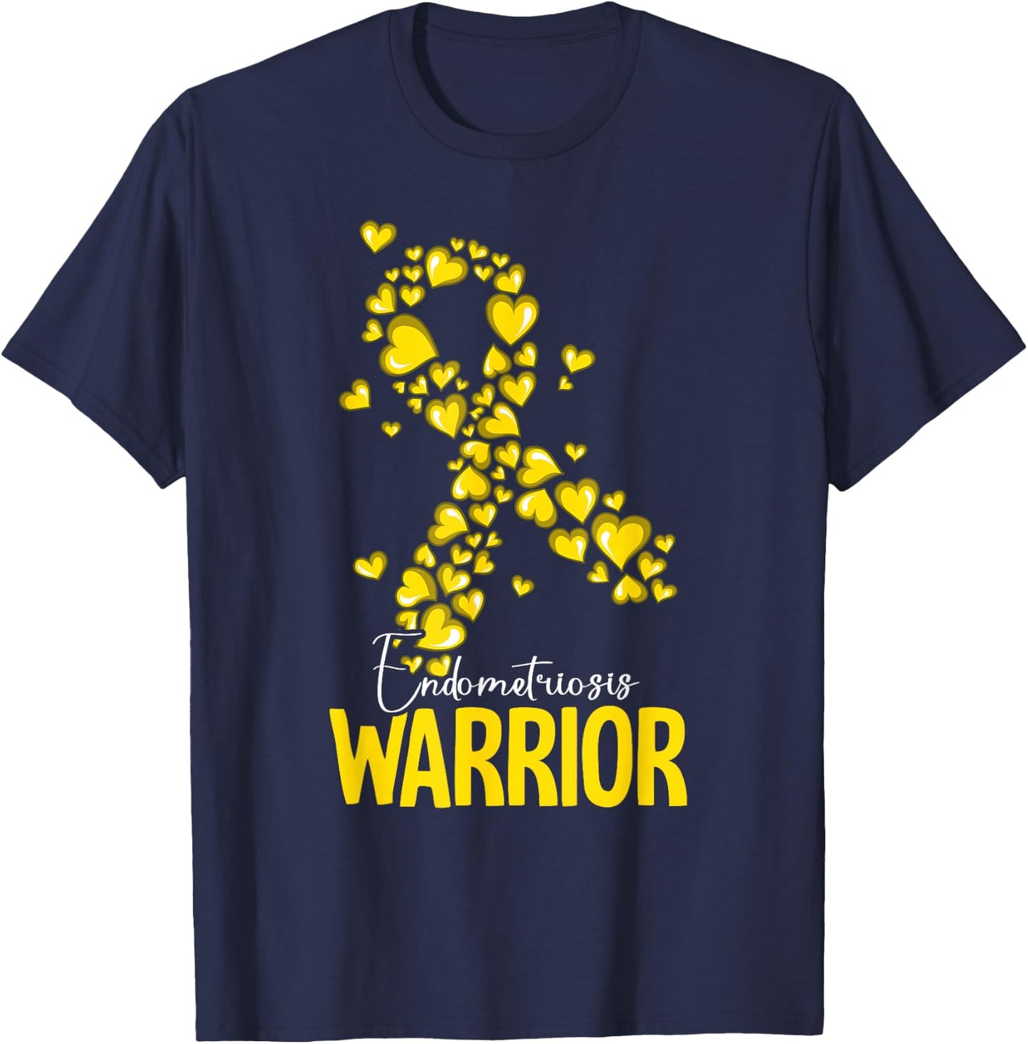 Warrior Endometriosis Awareness T-Shirt - T-Shirt | Navy
