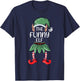 The Funny Elf Christmas Matching Family Group Elf T-Shirt - T-Shirt | Navy