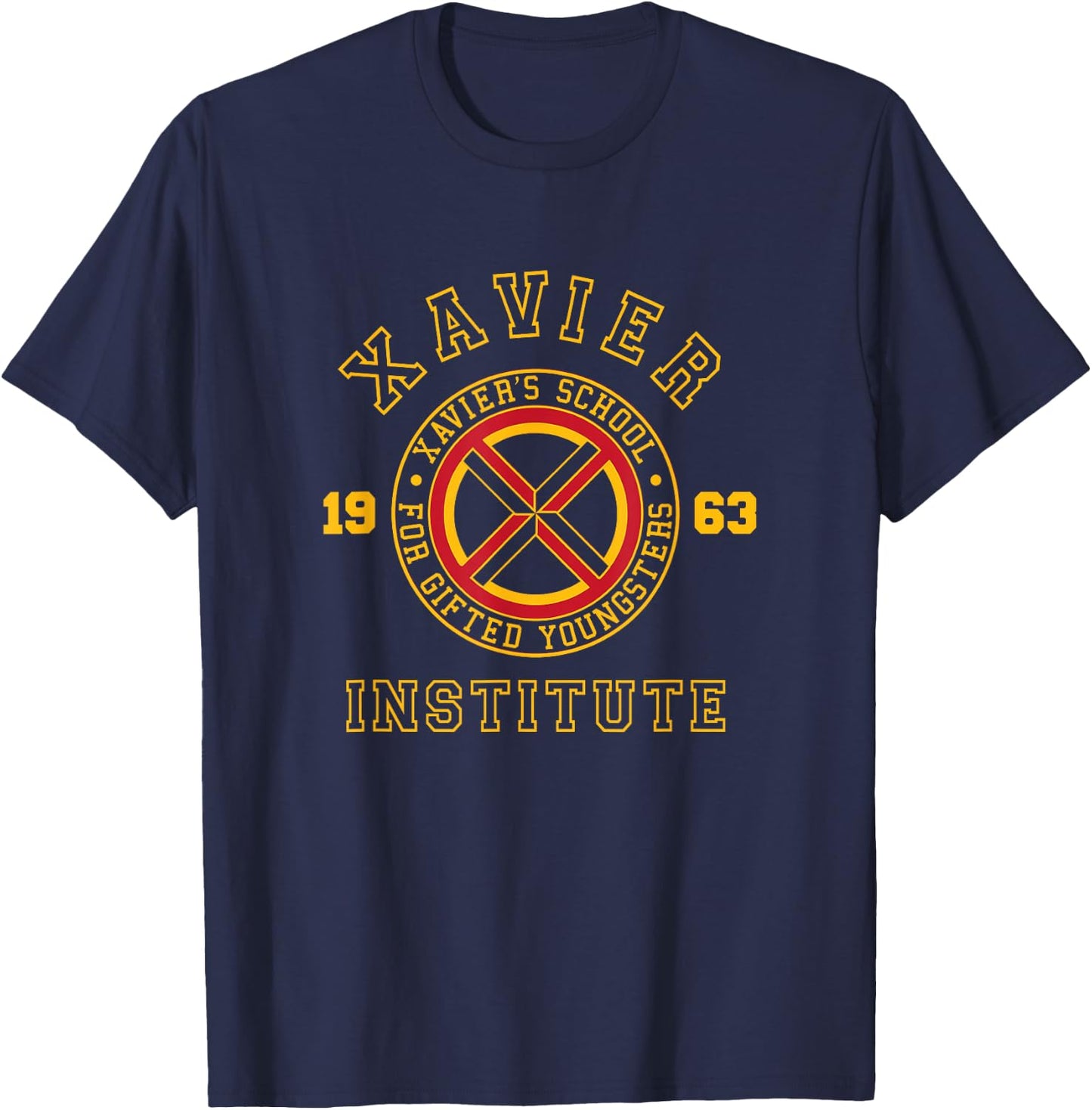 Marvel X-Men Xavier's School for Gifted Youngsters School V2 T-Shirt - T-Shirt | Navy