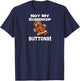 Not My Gumdrop Buttons! Gingerbread Man Raglan Baseball T-Shirt - T-Shirt | Navy