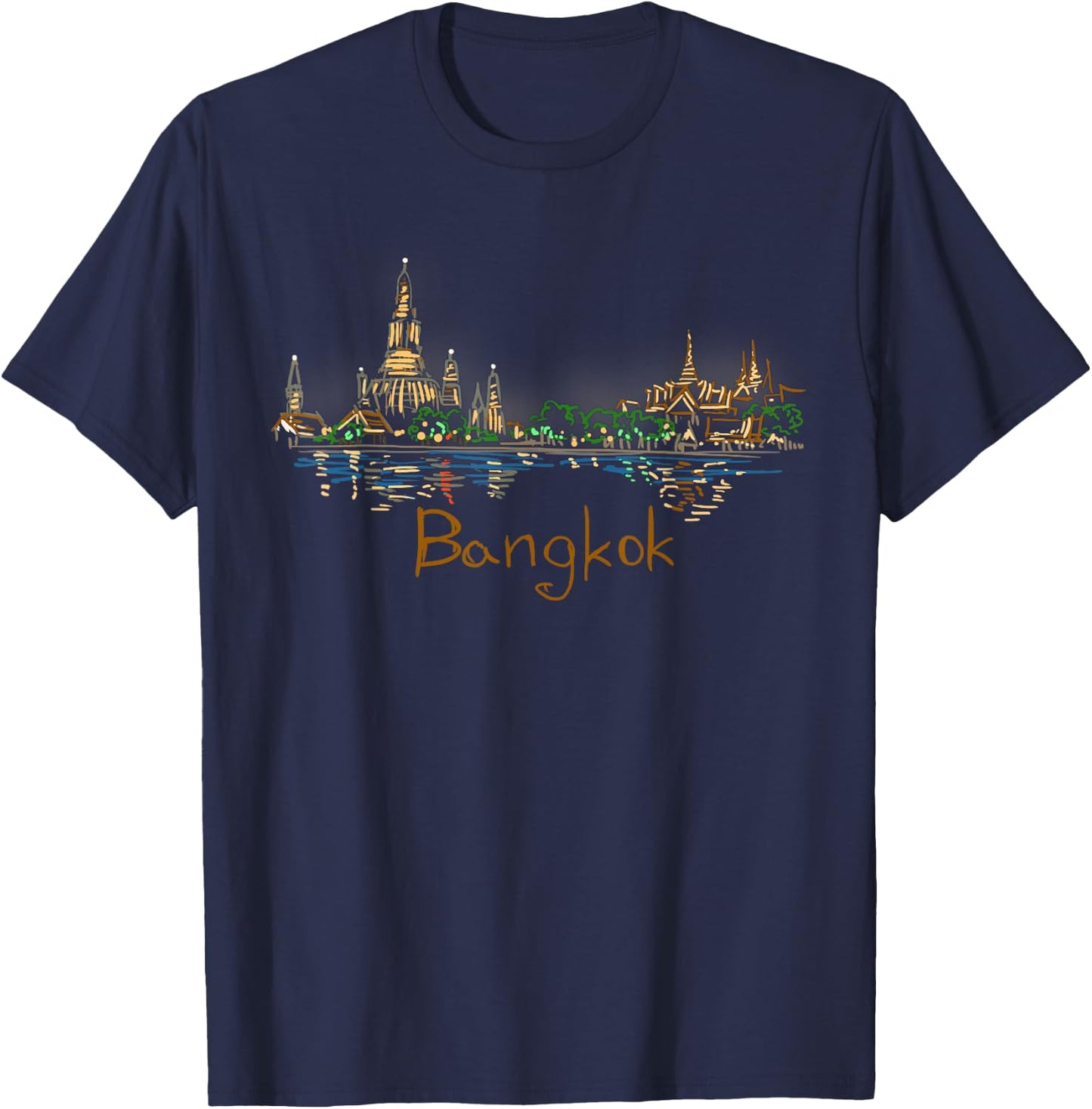 Bangkok City Thailand souvenir gift women T-Shirt - T-Shirt | Navy