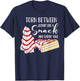 Christmas Tree Cake Torn Between Looking' Like a Snack T-Shirt - T-Shirt | Navy
