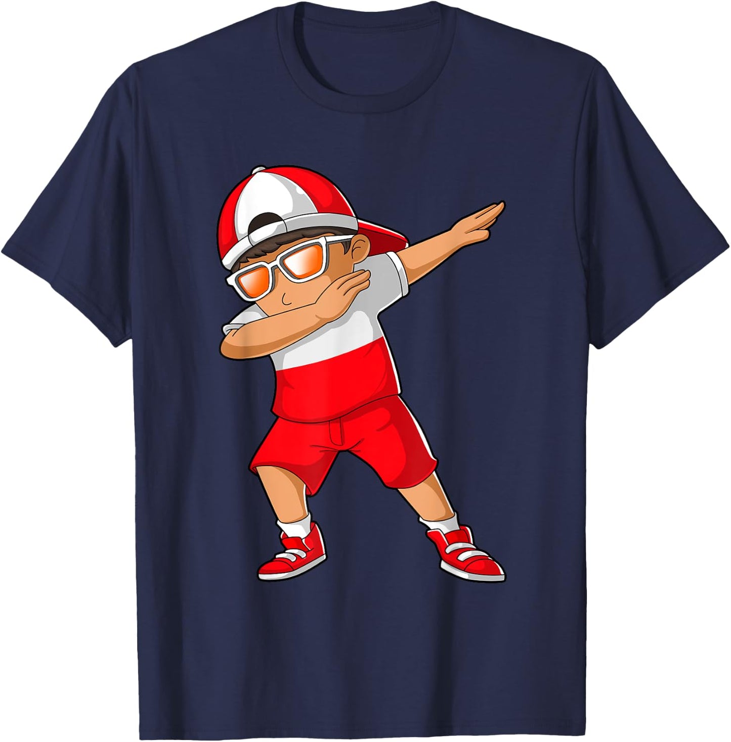 Polish Boy Poland Kid Patriotism Roots Heritage T-Shirt - T-Shirt | Navy