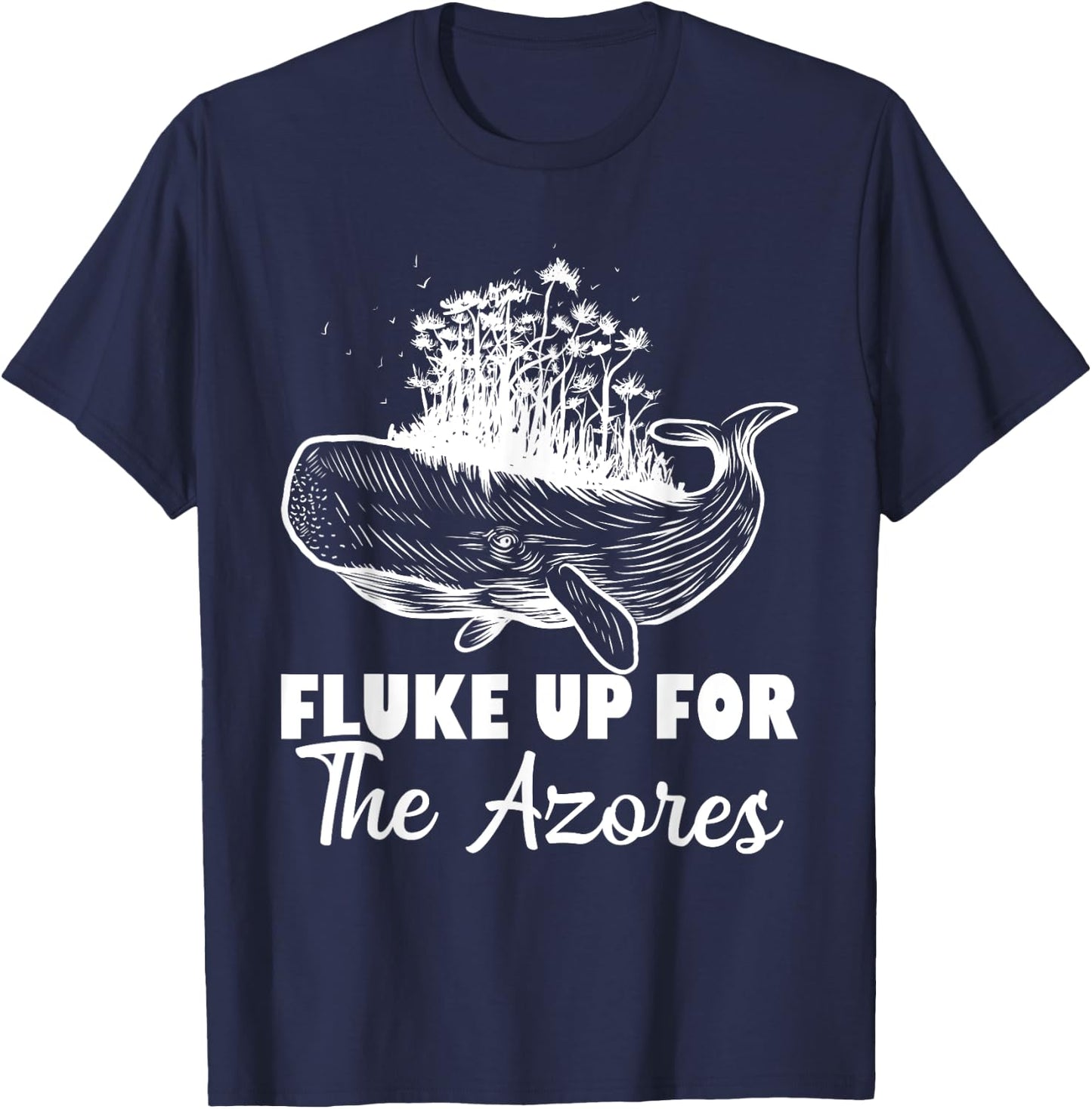 Azores Summer Vacation Whale Watching Beach Vacay T-Shirt - T-Shirt | Navy