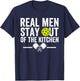 Real Men Stay Out of The Kitchen Funny Pickleball Vintage T-Shirt - T-Shirt | Navy