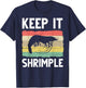 Funny Shrimp Gift Women Cool Fishing Prawn Lover T-Shirt - T-Shirt | Navy