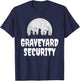 Halloween Graveyard Security Funny Zero Effort Lazy Costume T-Shirt - T-Shirt | Navy