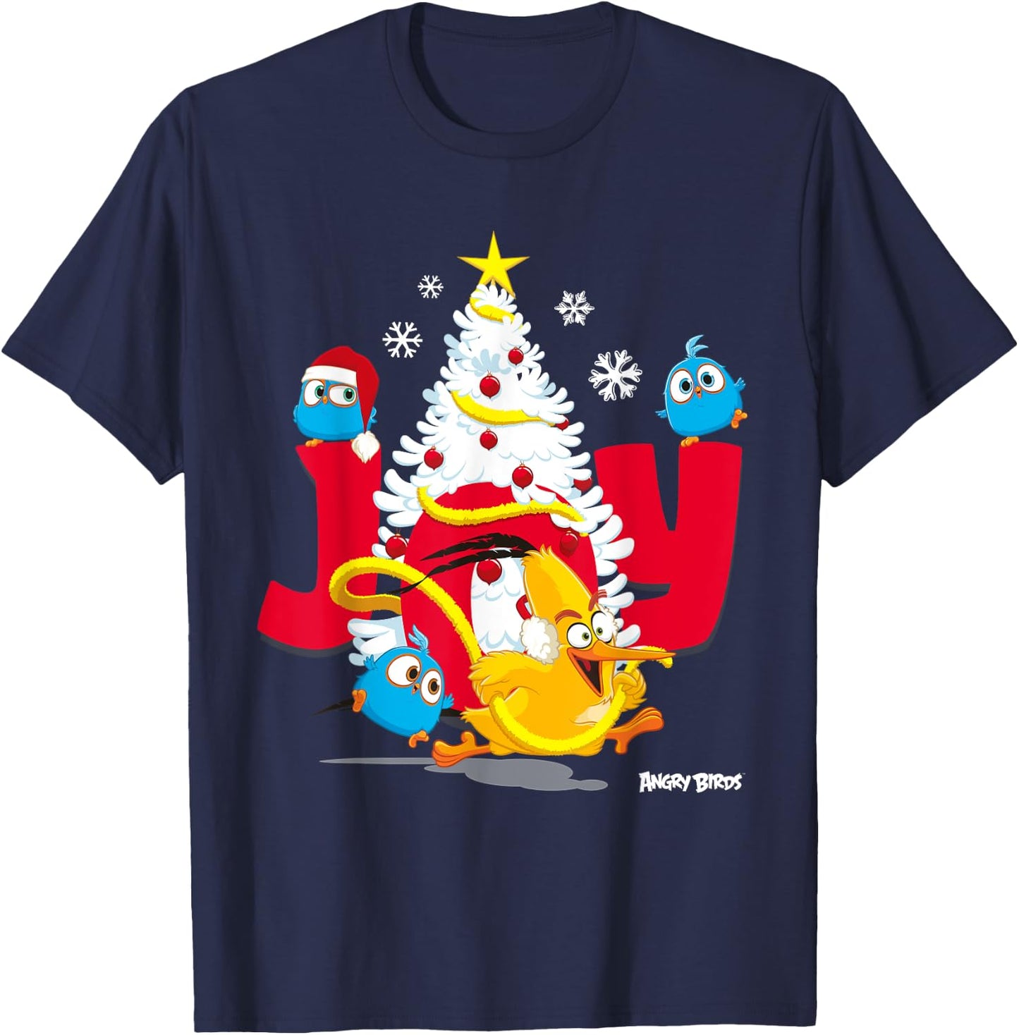 Angry Birds Christmas Joy Official Merchandise T-Shirt - T-Shirt | Navy