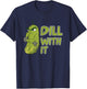 Funny Cucumber Dill With It Veggie Lover Vegetable Pickle T-Shirt - T-Shirt | Navy