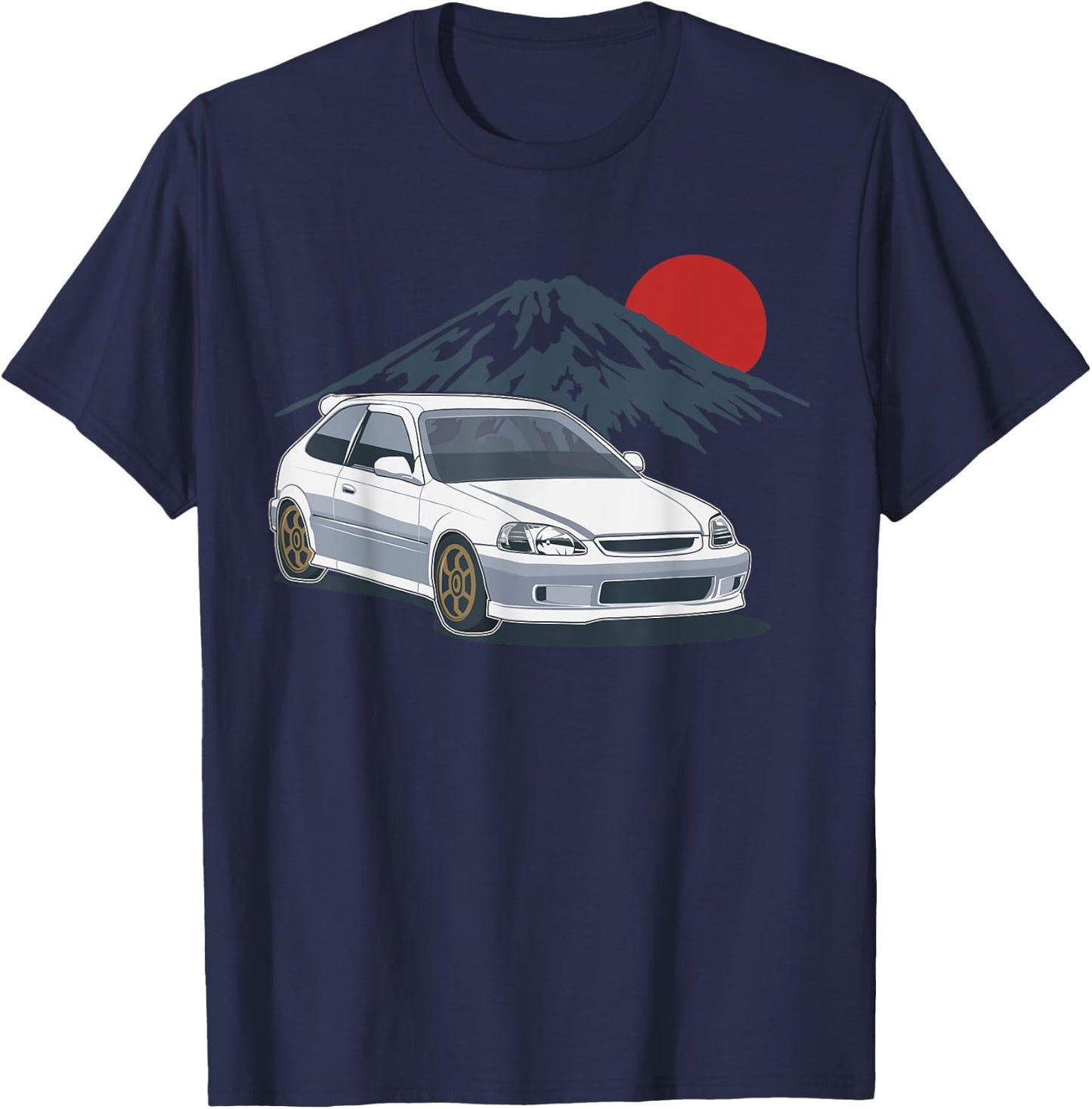 JDM Japan Motorsport tuning car 90s T-Shirt - T-Shirt | Navy
