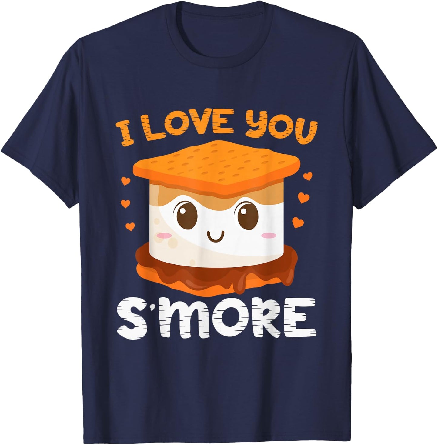I Love You S'more Toddler Boy Camping Girl Campfire Smores T-Shirt - T-Shirt | Navy