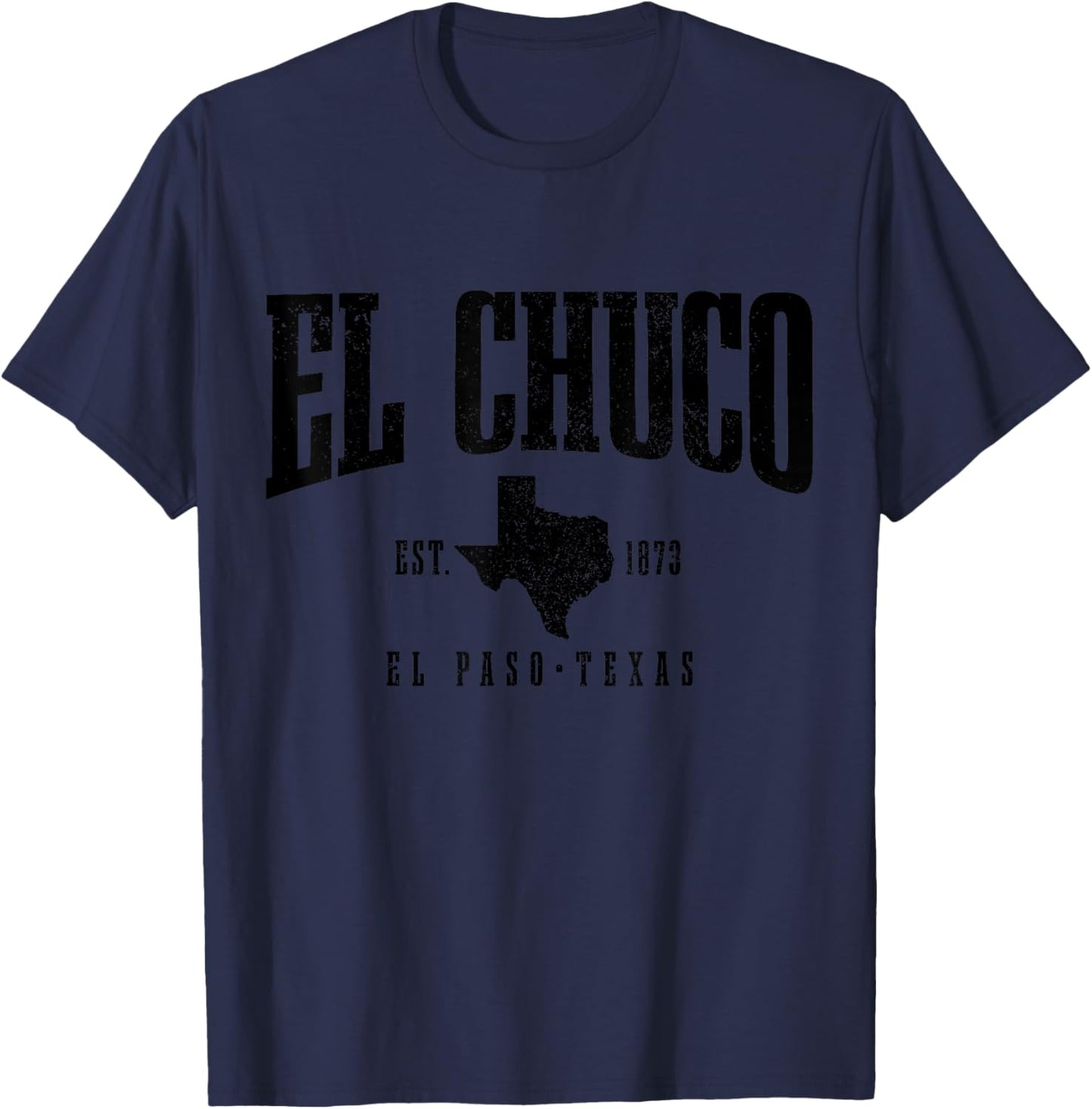 El Chuco El Paso Texas Pride Vintage Est. 1873 T-Shirt - T-Shirt | Navy
