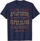 I Am Not Ashamed of the Gospel Romans Bible Verse Christian T-Shirt - T-Shirt | Navy