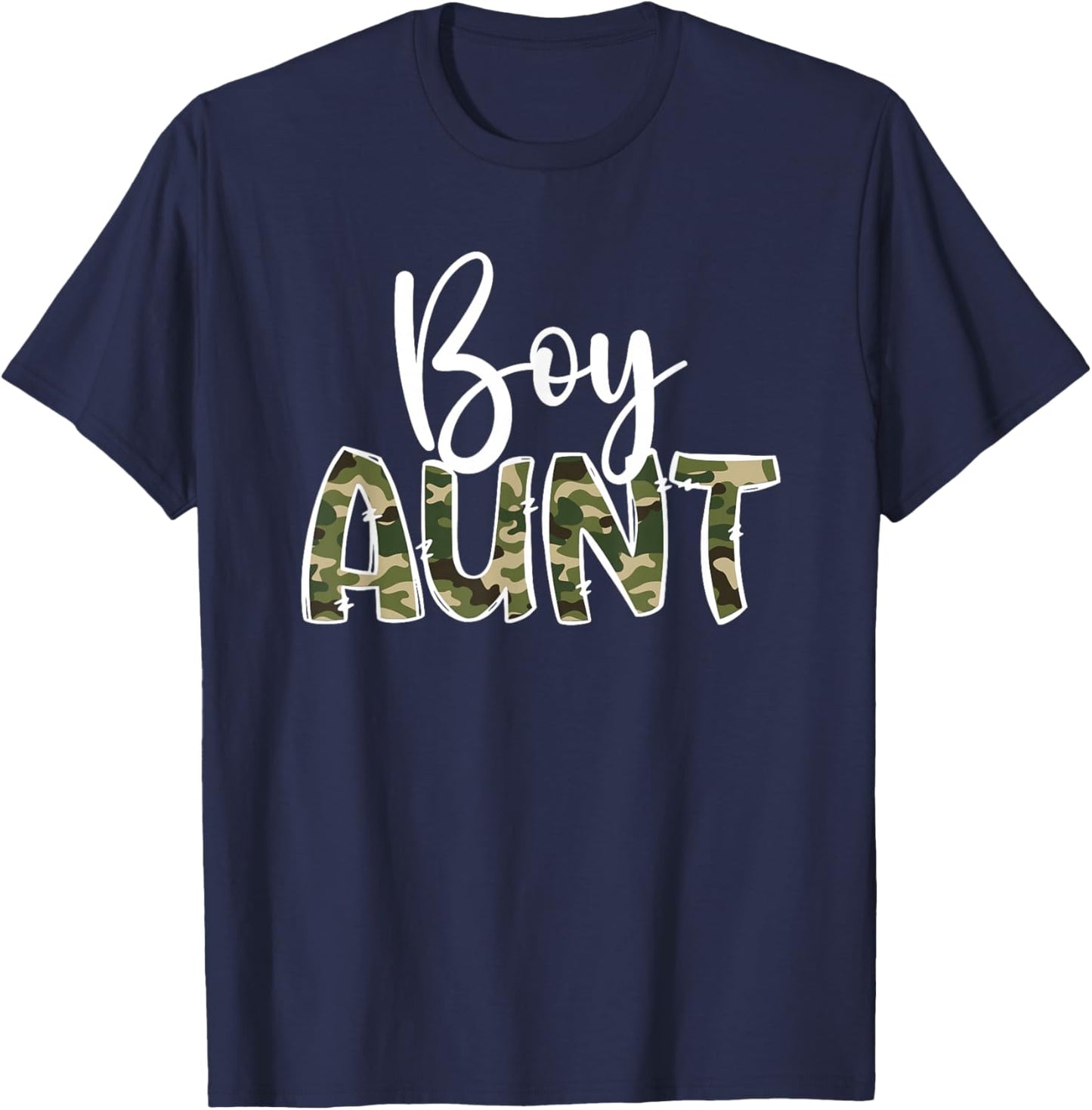 Boy Aunt Of Boys Auntie Boy Auntie Boys Aunt T-Shirt - T-Shirt | Navy