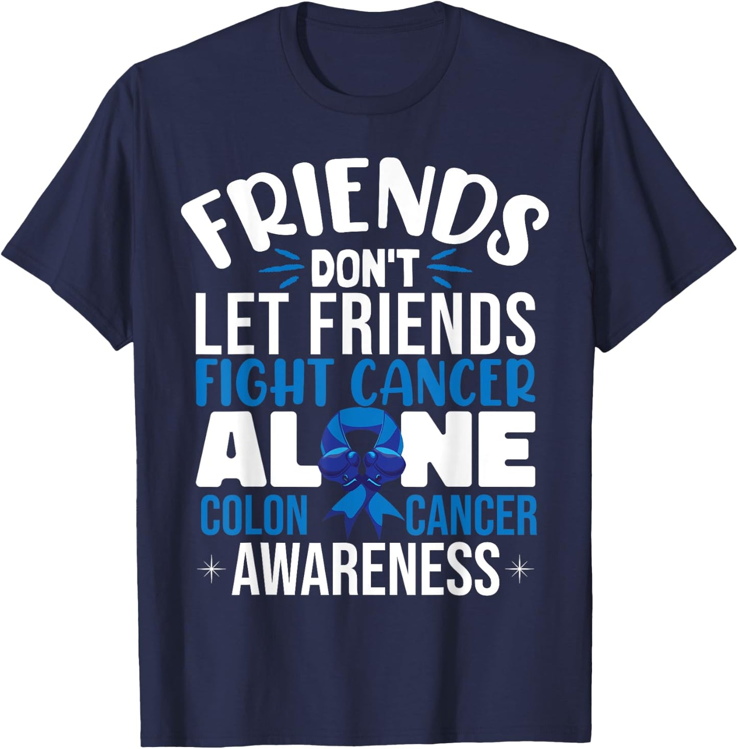 Colon Cancer Support T-Shirt - T-Shirt | Navy