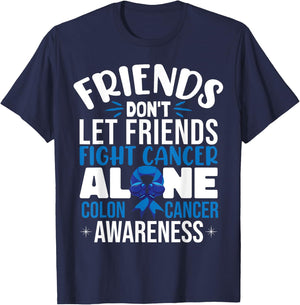Colon Cancer Support T-Shirt - T-Shirt | Navy