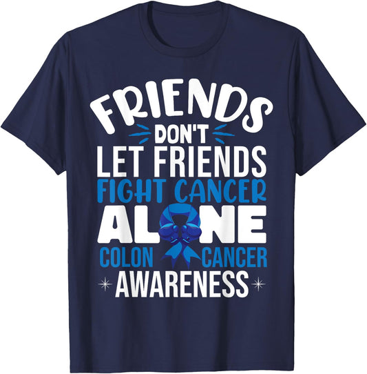 Colon Cancer Support T-Shirt - T-Shirt | Navy
