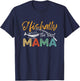 Ofishally The Best Mama Fisherwoman Cute Mom Fishing Lady T-Shirt - T-Shirt | Navy
