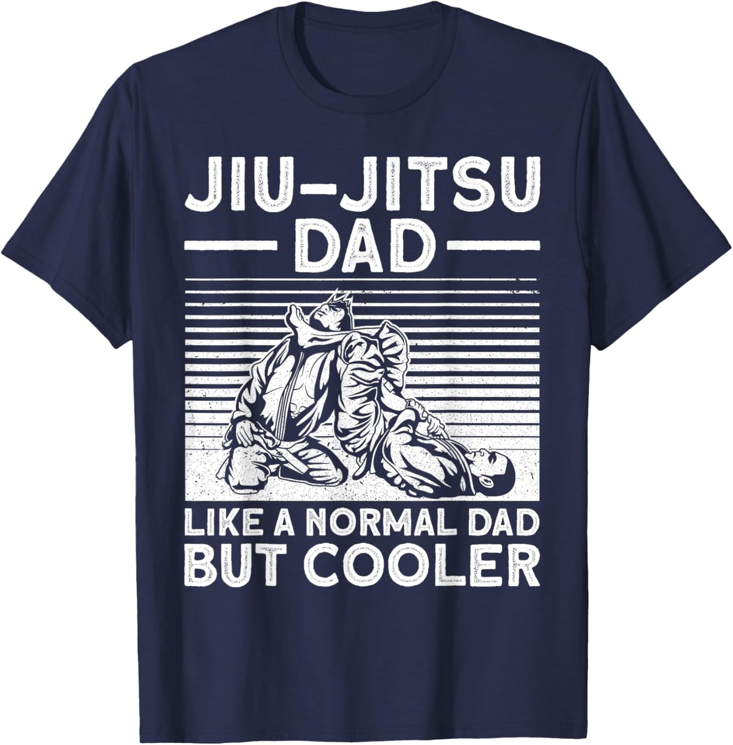 Funny Jui Jitsu Dad Design Brazilian Jui Jitsu Lover Small T-Shirt - T-Shirt | Navy