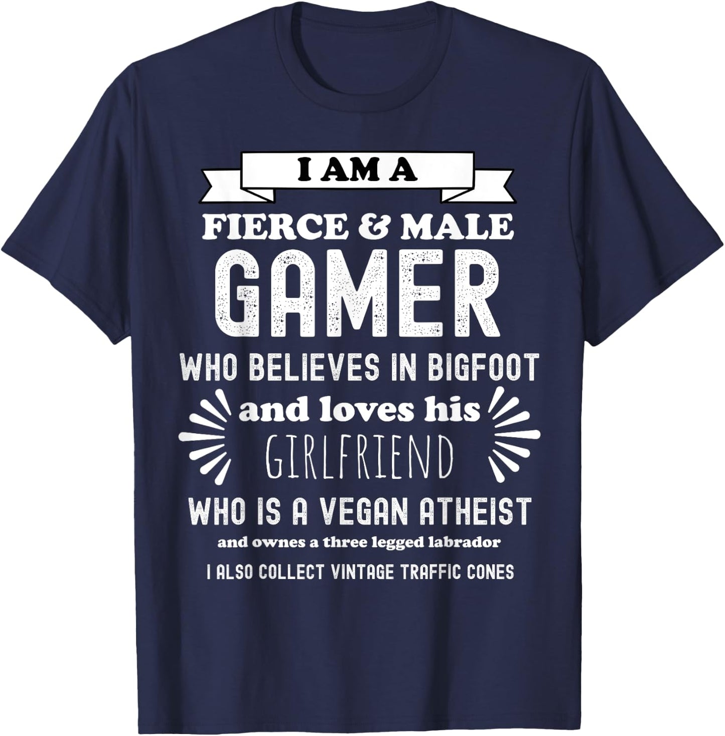 Oddly Specific Funny Sarcastic Gamer Parody T-Shirt - T-Shirt | Navy