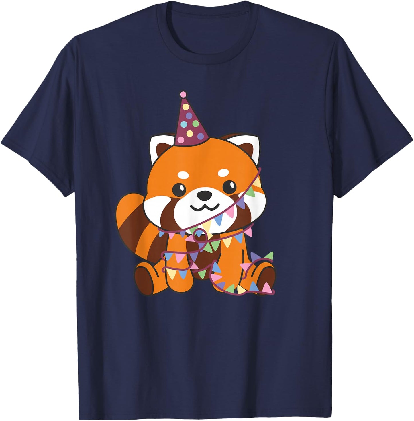 Red Panda Birthday for Children a Birthday Red Panda T-Shirt - T-Shirt | Navy