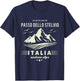 Italian mountain trip, Stelvio pass Strada Statale 38 T-Shirt - T-Shirt | Navy