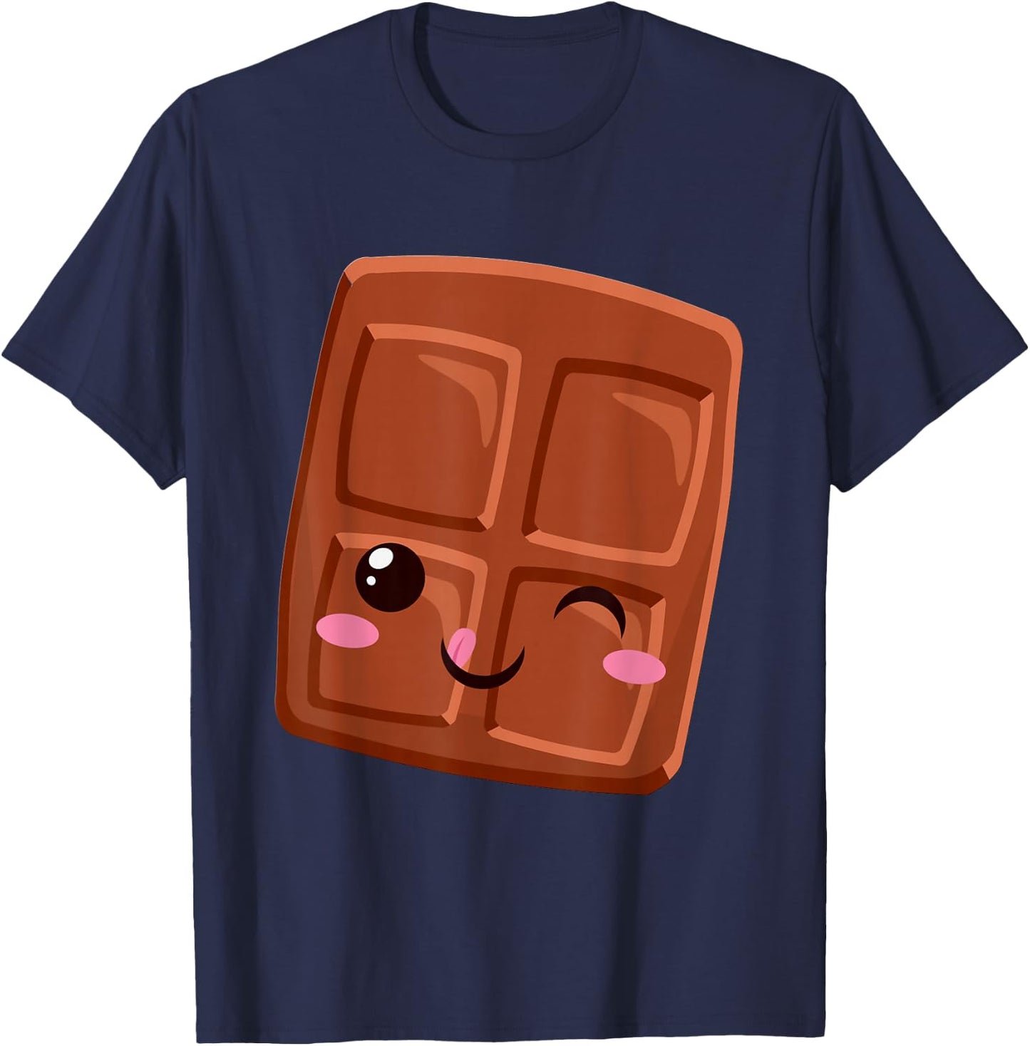 Kawaii Halloween Group Costume S'mores Small smore Chocolate T-Shirt - T-Shirt | Navy