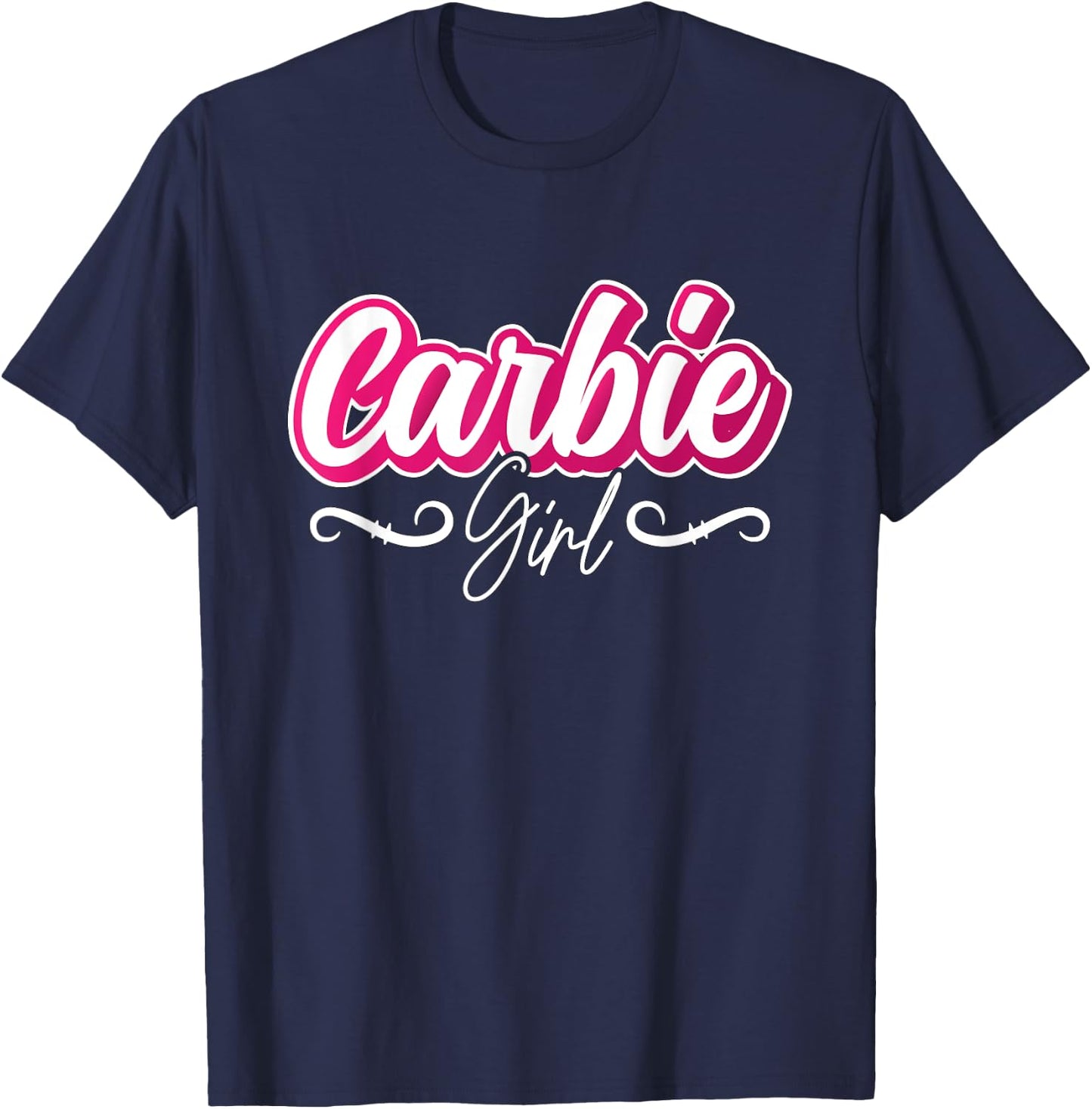 Carbie Girl Law Carb Nutrition High Fat Diet Low Carb Diet T-Shirt - T-Shirt | Navy