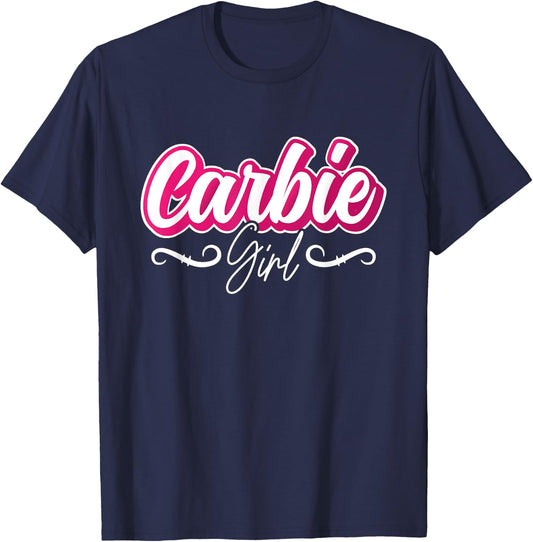 Carbie Girl Law Carb Nutrition High Fat Diet Low Carb Diet T-Shirt - T-Shirt | Navy