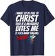 Christian I Want To Be Full of Christ Mosquito Religious T-Shirt - T-Shirt | Navy