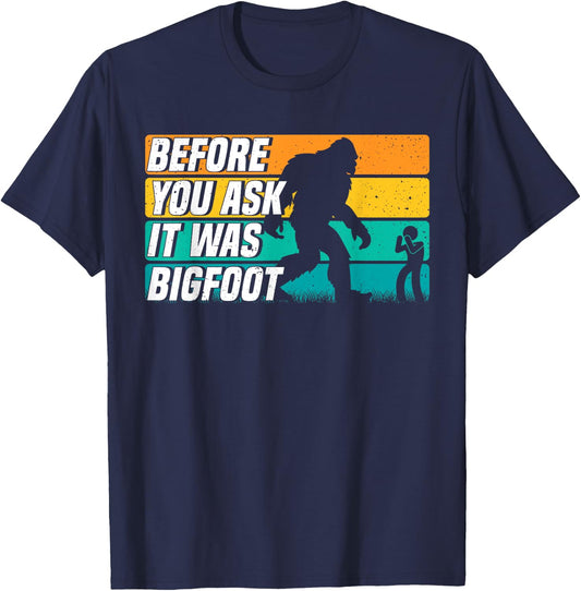 It was Bigfoot Handicapped PWD Funny Disability Wheelchair T-Shirt - T-Shirt | Navy