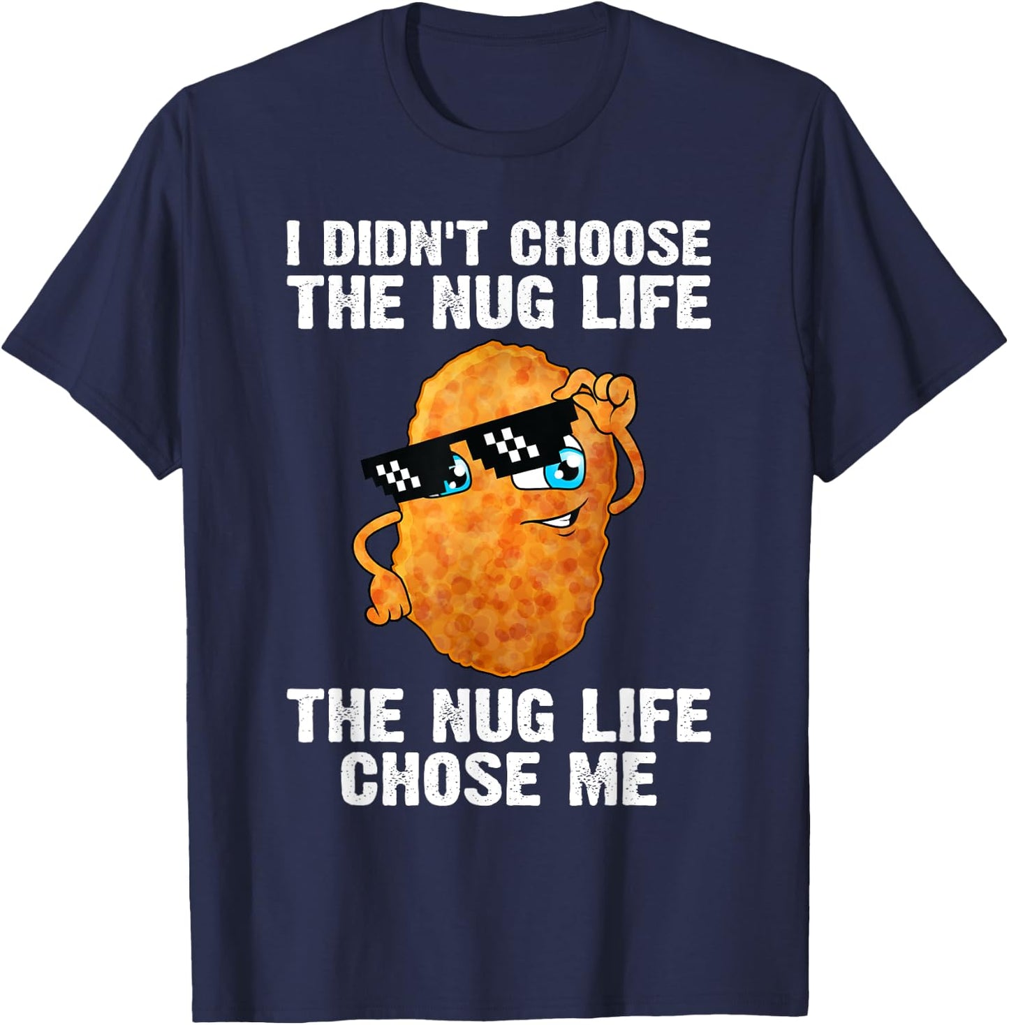 Cool Chicken Nugget Women Kids Chicken Lover Nuggets T-Shirt - T-Shirt | Navy